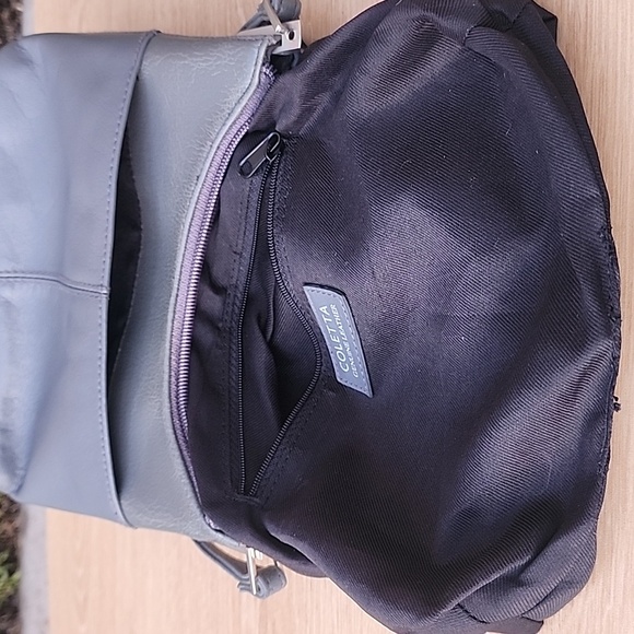 Vintage Coletta Mini Gray Genuine Leather Shoulder Bag - Picture 11 of 13